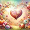 heart pastel valentine background - PNG gratuit GIF animé