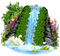 Spring.Cluster.Green.Blue.White.Purple.Yellow - Free PNG Animated GIF