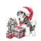 kikkapink dog winter animal animals christmas - PNG gratuit GIF animé