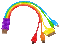 Rainbow USB - Free animated GIF Animated GIF