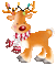Comète le renne du Père Noël--Rudolphe nez rouge