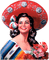 vintage mexico woman - PNG gratuit GIF animé