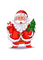 Weihnachtsmann, Santa Claus, Tannenbaum - gratis png animeret GIF