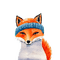 kikkapink fox watercolor winter deco - zdarma png animovaný GIF