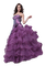 Woman purple dress Nitsa - PNG gratuit GIF animé