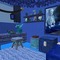 Blue Minecraft Room - ingyenes png animált GIF