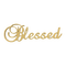 Kaz_Creations Text-Blessed - gratis png geanimeerde GIF