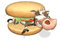 vache dans un burger - GIF animado gratis GIF animado
