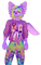 IMVU rainbow purple catboy emoji furry - gratis png geanimeerde GIF