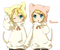 Vocaloid Len & Rin - darmowe png animowany gif