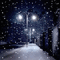 Snow at Night - Darmowy animowany GIF animowany gif