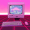 Pink Vaporwave Background - Бесплатный анимированный гифка анимированный гифка