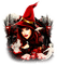 soave woman fashion halloween witch red