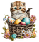 Easter-kitty-egg-basket, Adam64 - GIF animé gratuit
