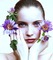 image encre femme fleurs edited by me - gratis png geanimeerde GIF