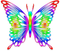 psychedelic butterfly - darmowe png animowany gif
