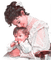 soave woman vintage children mother pink teal - zdarma png animovaný GIF