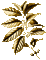 blad gren--leaf branch-glitter-gold-gold