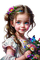 loly33 enfant fleur printemps - Free PNG Animated GIF