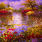 animated background waterlilies - Animovaný GIF zadarmo animovaný GIF