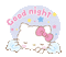 Hello kitty mignon cute kawaii good night gif - GIF animé gratuit GIF animé