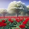 White Trees & Red Roses II - png gratis GIF animado
