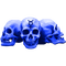 Gothic.Skulls.Blue - png gratis GIF animasi