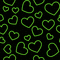 Green Hearts Background