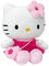 Peluche hello kitty rose pink doudou cuddly toy - безплатен png анимиран GIF