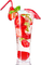 soave deco summer fruit strawberry cocktail red - png grátis Gif Animado