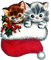 karácsonyi cicák - darmowe png animowany gif