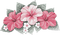 soave deco summer flowers tropical pink green - 無料png アニメーションGIF