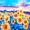 SOAVE BACKGROUND ANIMATED SUNFLOWERS FLOWERS FIELD - 免费动画 GIF 动画 GIF