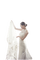 bride woman looks at veil - zdarma png animovaný GIF
