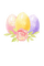 kikkapink deco easter rose spring eggs - ilmainen png animoitu GIF
