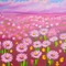 Pink Daisy Field - ingyenes png animált GIF