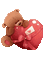 Teddy.Bear.Heart.Cœur.gif.Victoriabea - Zdarma animovaný GIF animovaný GIF