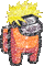 Uzumaki Naruto amogus meme glitter