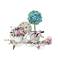 Kaz_Creations  Deco Colours Flowers - PNG gratuit GIF animé