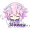 Neptunia Sleepy - Gratis animeret GIF