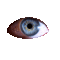 Eye looking around - Nemokamas animacinis gif animuotas GIF