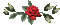 red rose deco border 2 - GIF animé gratuit GIF animé