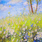 kikkapink background  animated spring painting - Free animated GIF Animated GIF