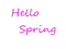 text spring pink tube