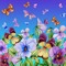 Y.A.M._Summer background flowers - nemokama png animuotas GIF