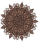 Brown Mandala - bezmaksas png animēts GIF
