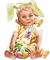 soave children girl easter eggs chuck pink green - Free PNG Animated GIF