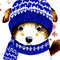 kikkapink watercolor cute animal winter - png gratis GIF animado