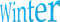 winter text blue - PNG gratuit GIF animé