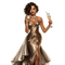 Woman Champagne - Bogusia - Free PNG Animated GIF